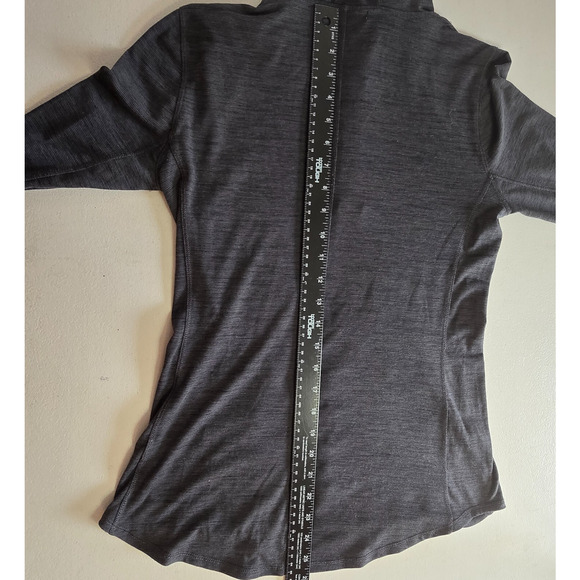 Prana Hoody Women's XS Charcoal Henley Neckline Kangaroo Pouch Long Sleeve - Picture 6 of 14